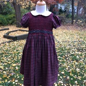 Girl’s Holiday Smocked Dress Ralph Lauren sz 4